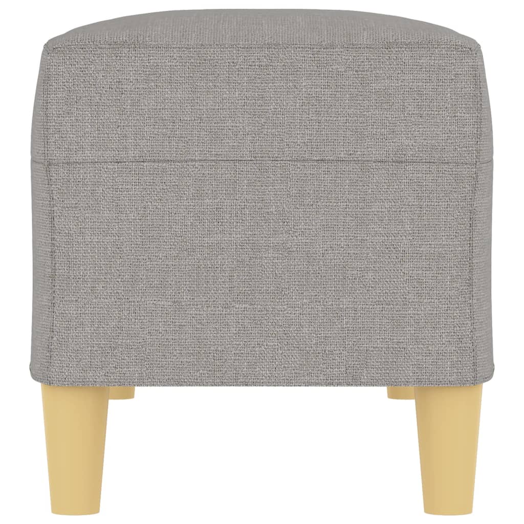 Sitzbank Hellgrau 70x35x41 cm Stoff