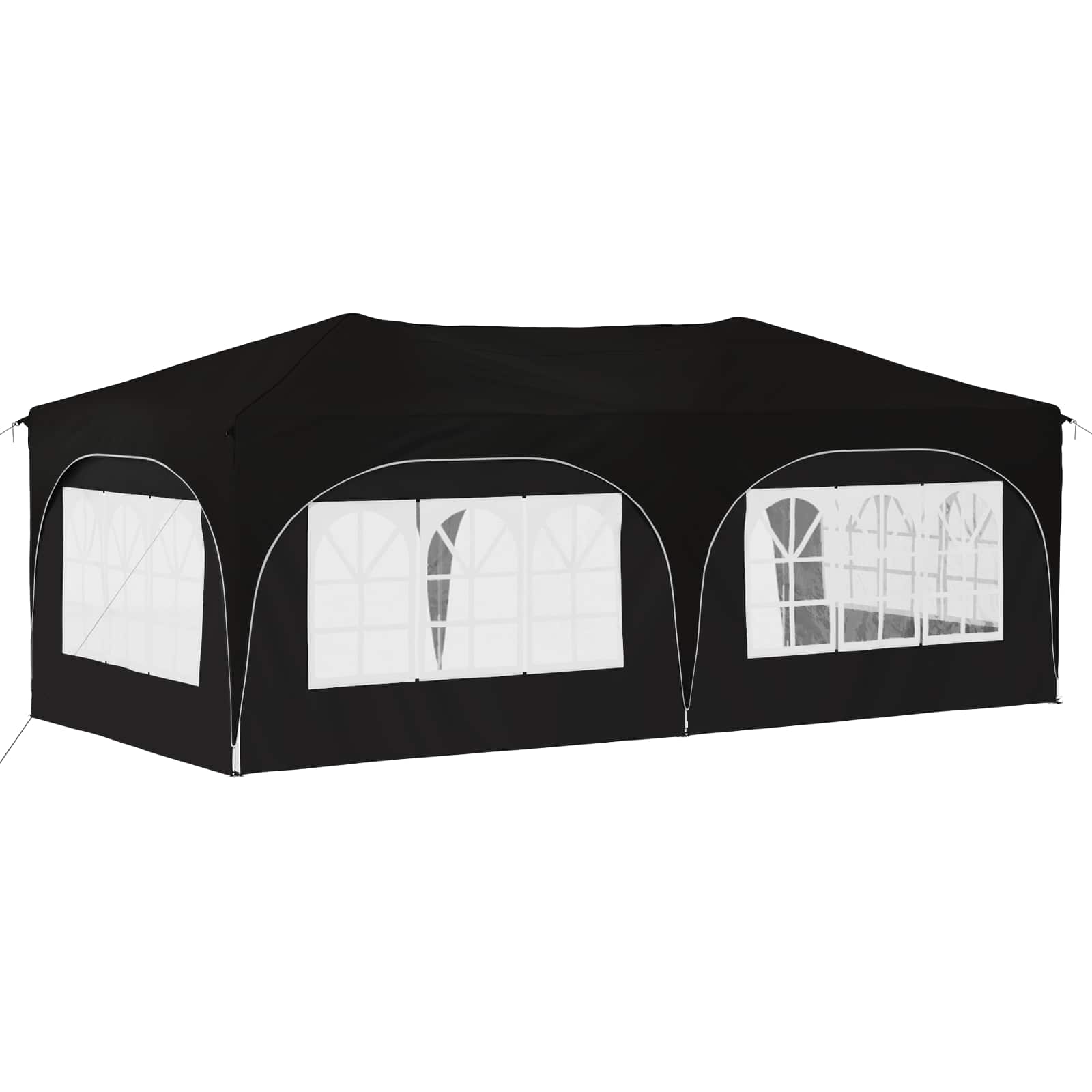 Pop-up Partyzelt 575 x 288 x 245 cm Creme Oxford-Stoff
