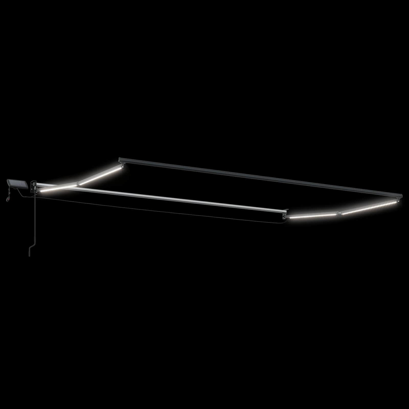 Elektrisches Markisenrahmen Weiß 2,5 x 2 m Aluminium