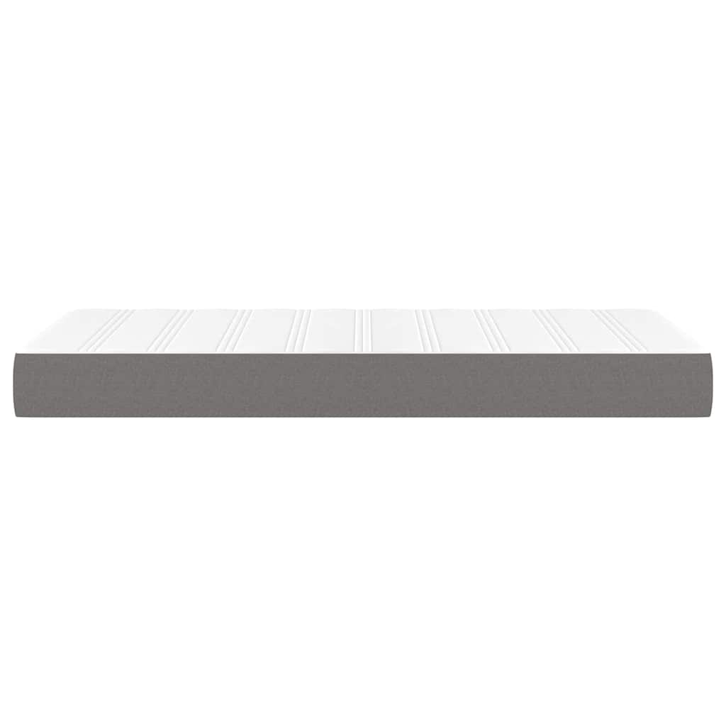 Taschenfederkernmatratze Mittel Hellgrau 80x200x20 cm Stoff
