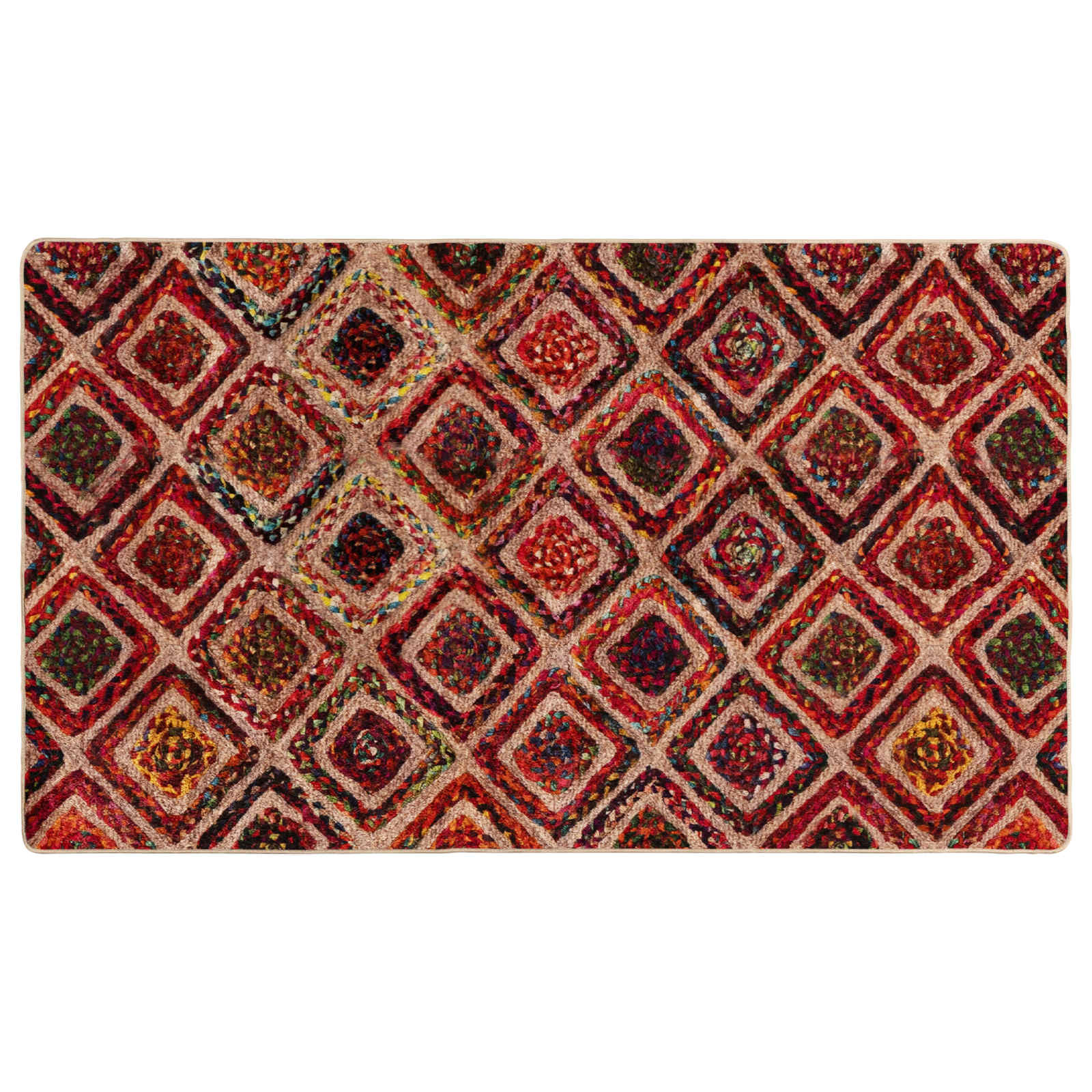 Teppich Waschbar Mehrfarbig 160x230 cm