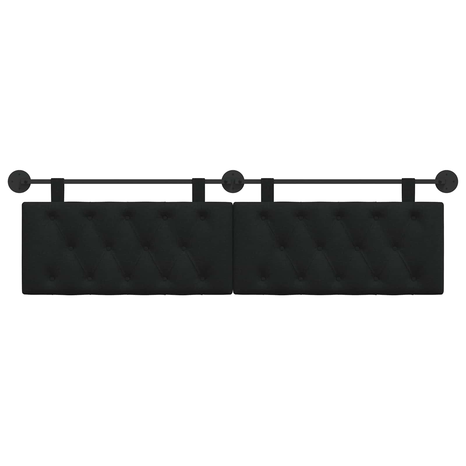 Hängendes Kopfteil Mit LED Licht Wolkengrau Stoff