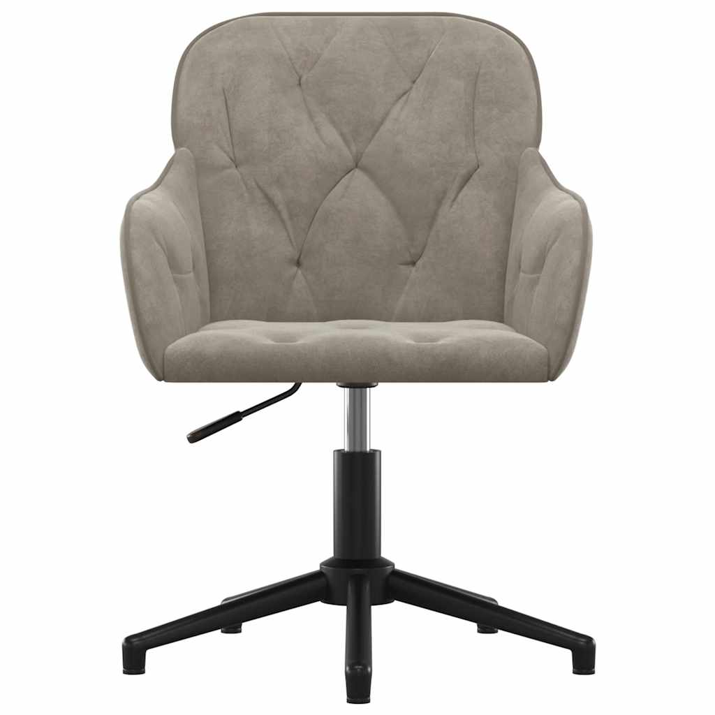 Bürostuhl Drehbar Blau Samt