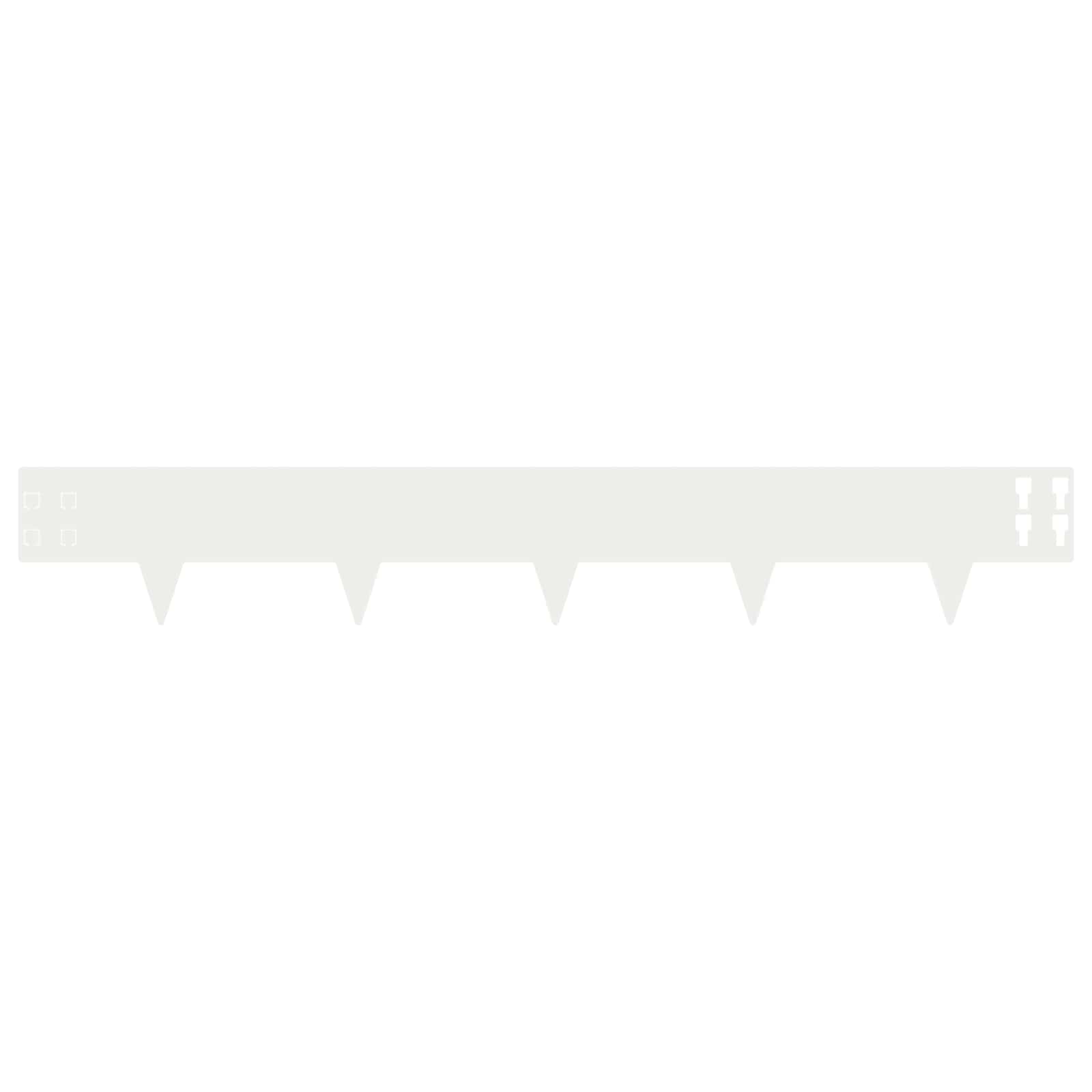 Raseneinfassung 10 pcs 100 x 12 cm Stahl Schwarz