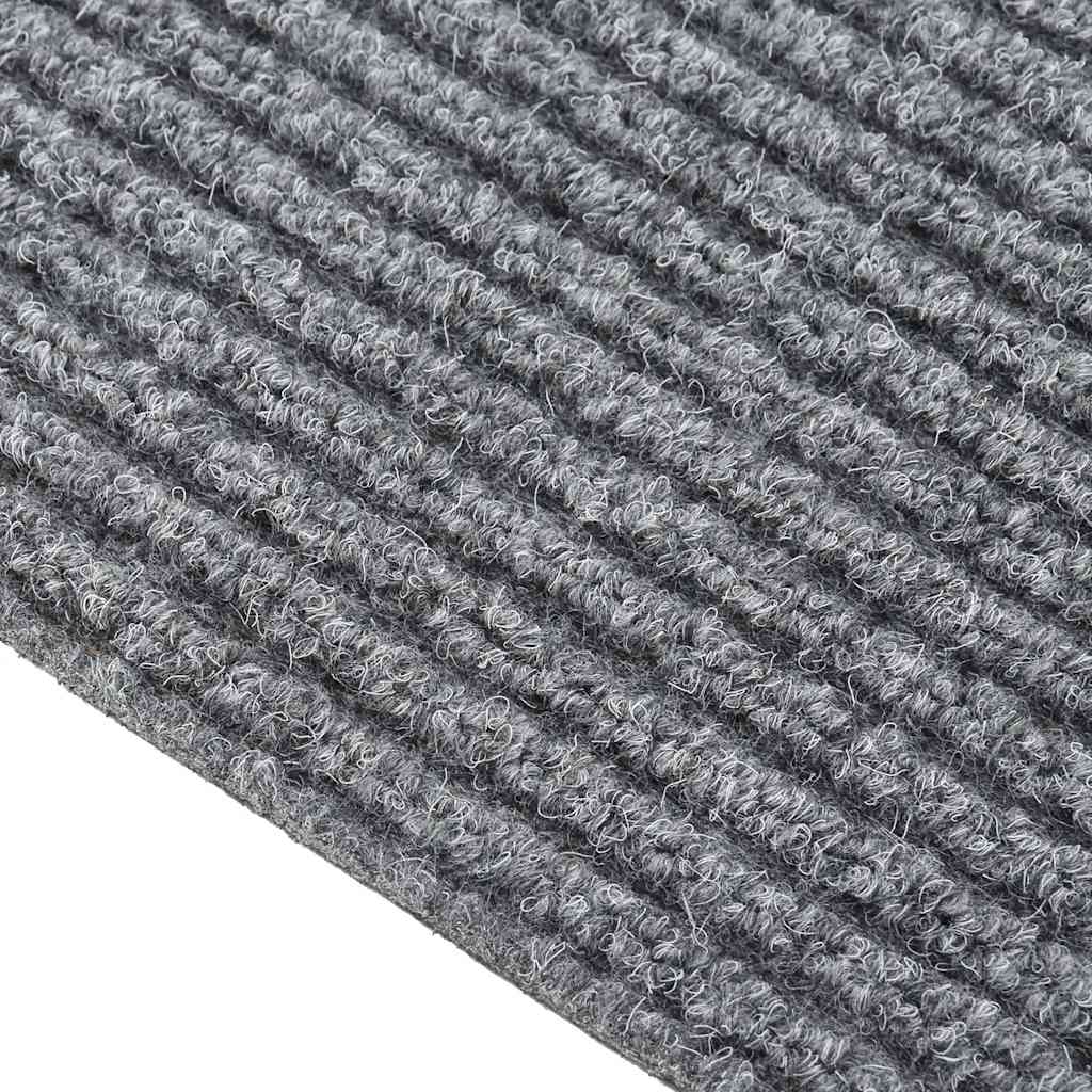 Teppichläufer Grau 80 x 150 cm Stoff