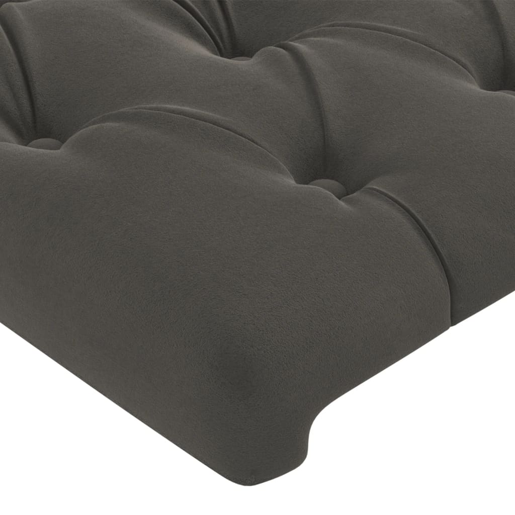 Kopfteil mit Ohren Dunkelblau 93x23x78/88 cm Samt