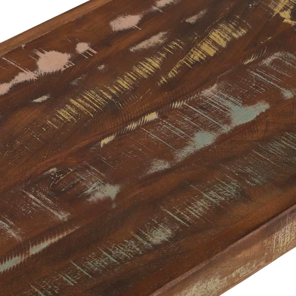 Bank Mehrfarbig 60x35x45 cm Massivholz Altholz