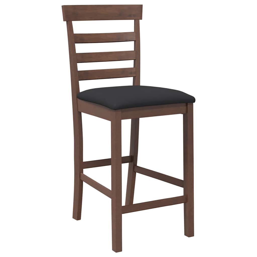 Barhocker 2 Stk. Weiß Stoff