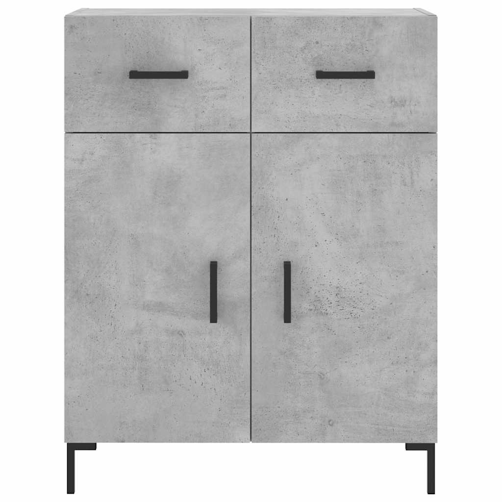 Highboard Hochglanz-Weiß 69,5x34x180 cm Holzwerkstoff