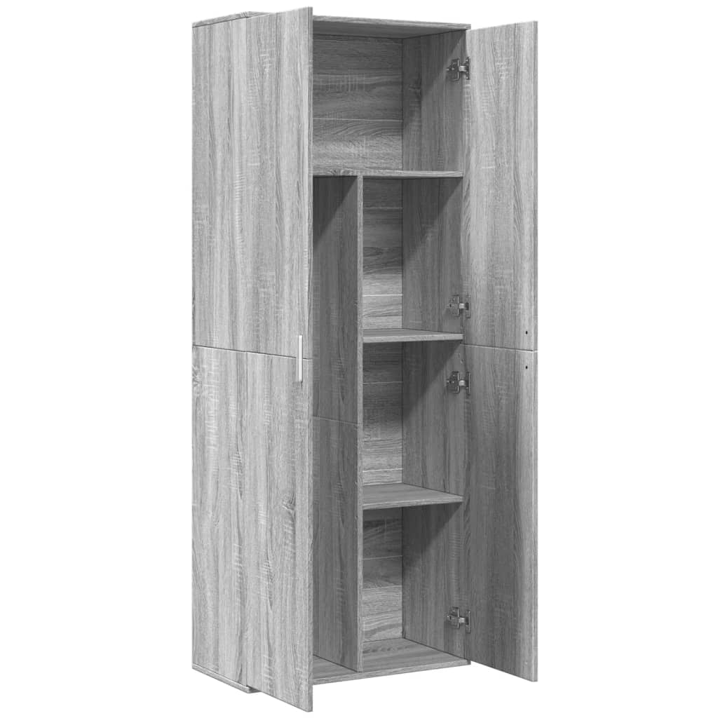 Highboard Weiß 70x35x180 cm Holzwerkstoff