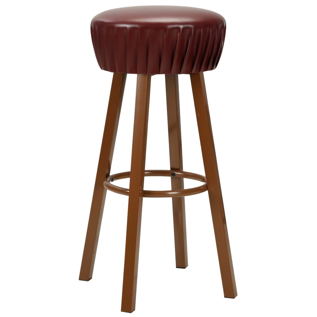 Barhocker 2 Stk. Schwarz Kunstleder
