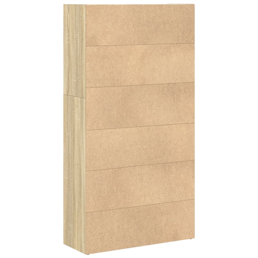 Bücherregal Weiß 80x30x189 cm Holzwerkstoff