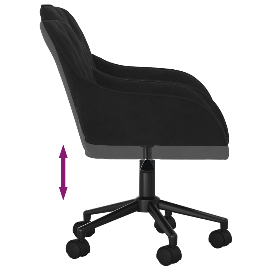 Esszimmerstühle 2 Stk. Drehbar Rosa Samt