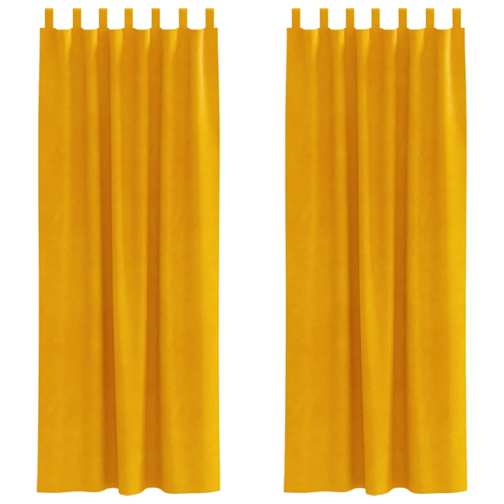 Verdunkelungsvorhänge 2 pcs Schwarz 140 x 140 cm Samt