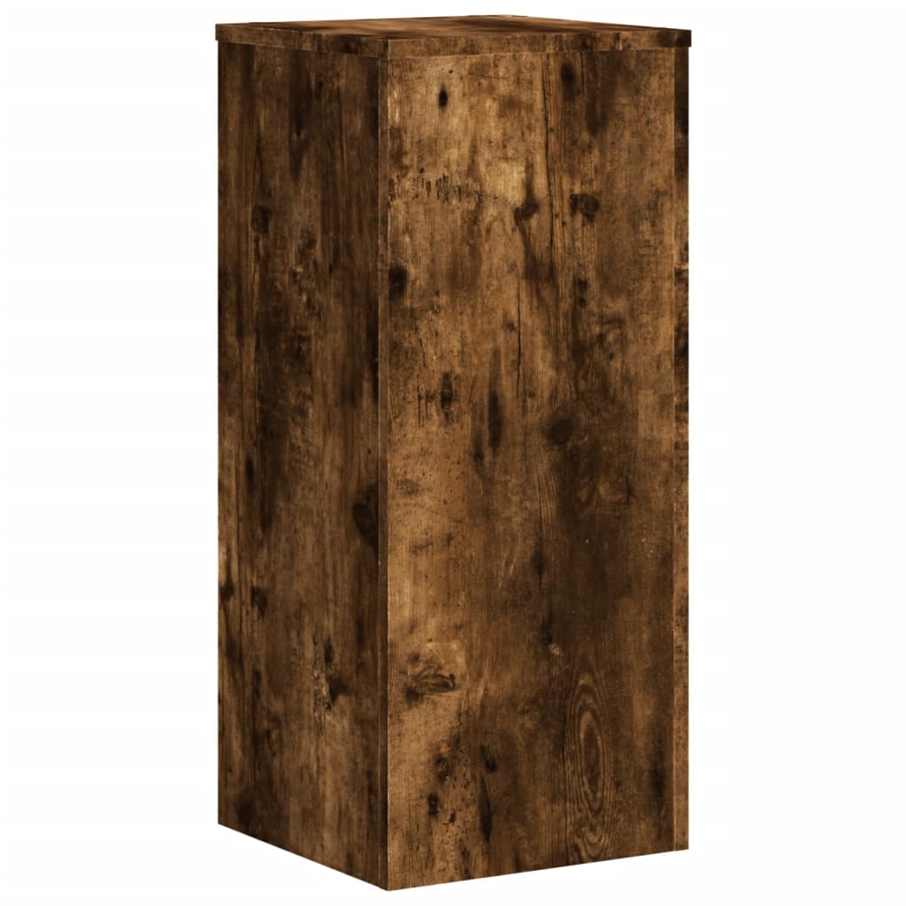 Pflanzenständer 2 Stk. Weiß 33x33x100 cm Holzwerkstoff