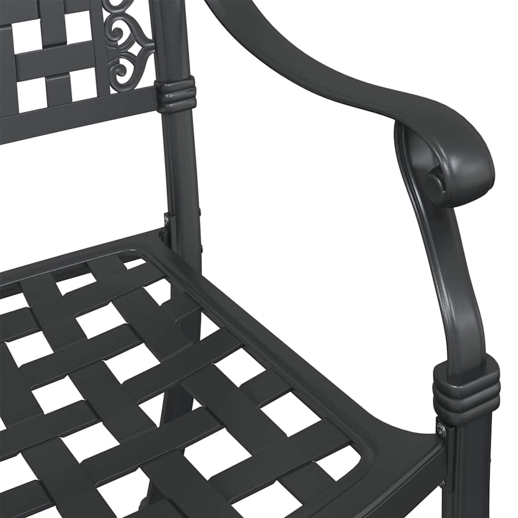 Gartenstuhl 2 pcs Bronze 55 x 56,5 x 91cm Aluminium