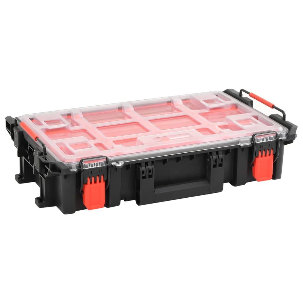 Koffer für Flugreise Tragbar Schwarz 56,5x34x16 cm PP