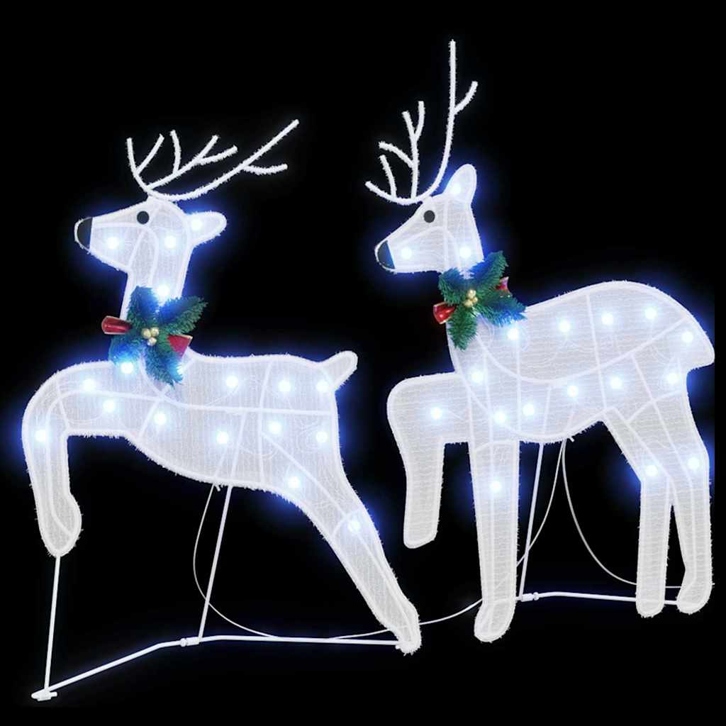 LED Rentiere 4 pcs Gold Stoff