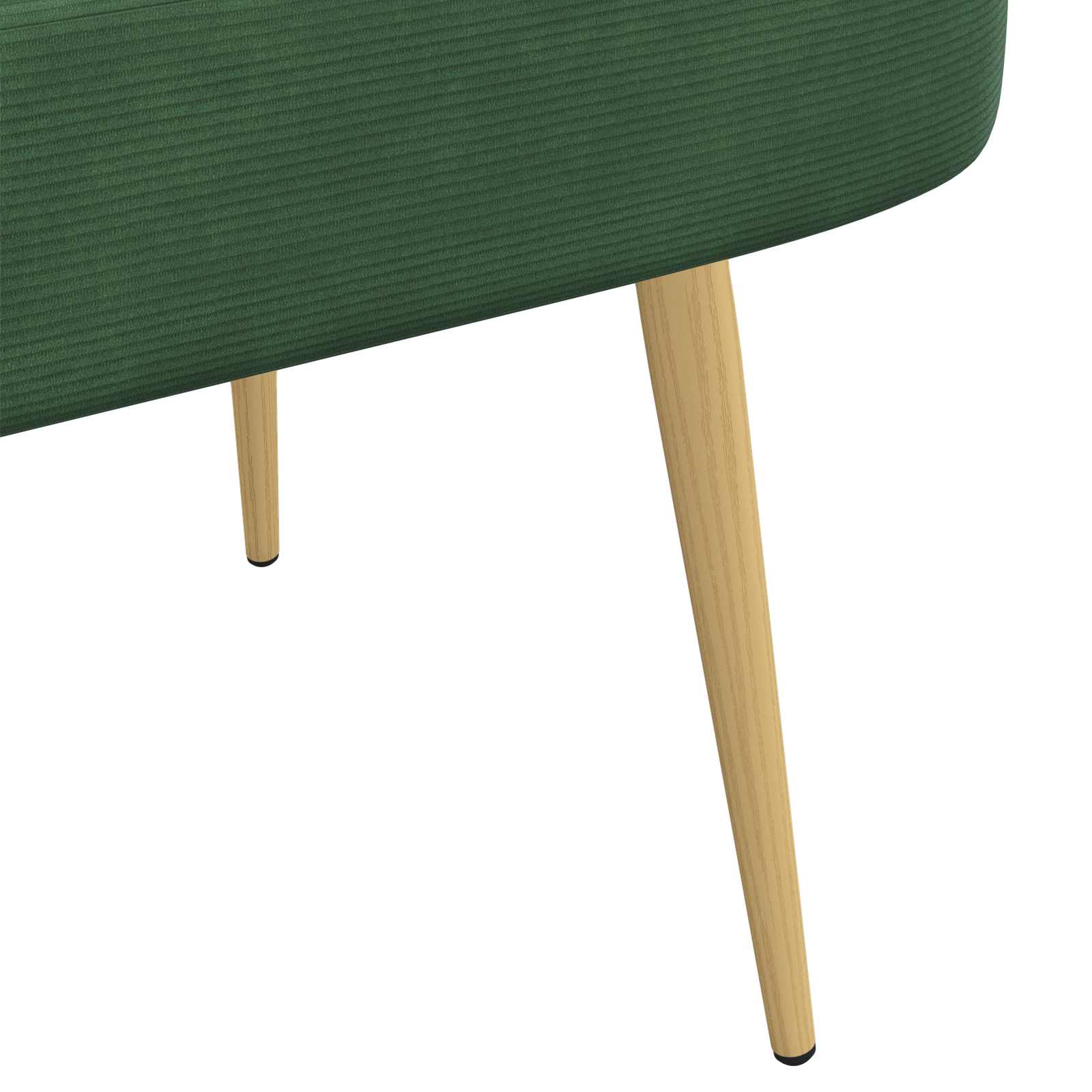 Gepolsterte Bank mit Rückenlehne Hellgrau 110 x 60 x 76 cm