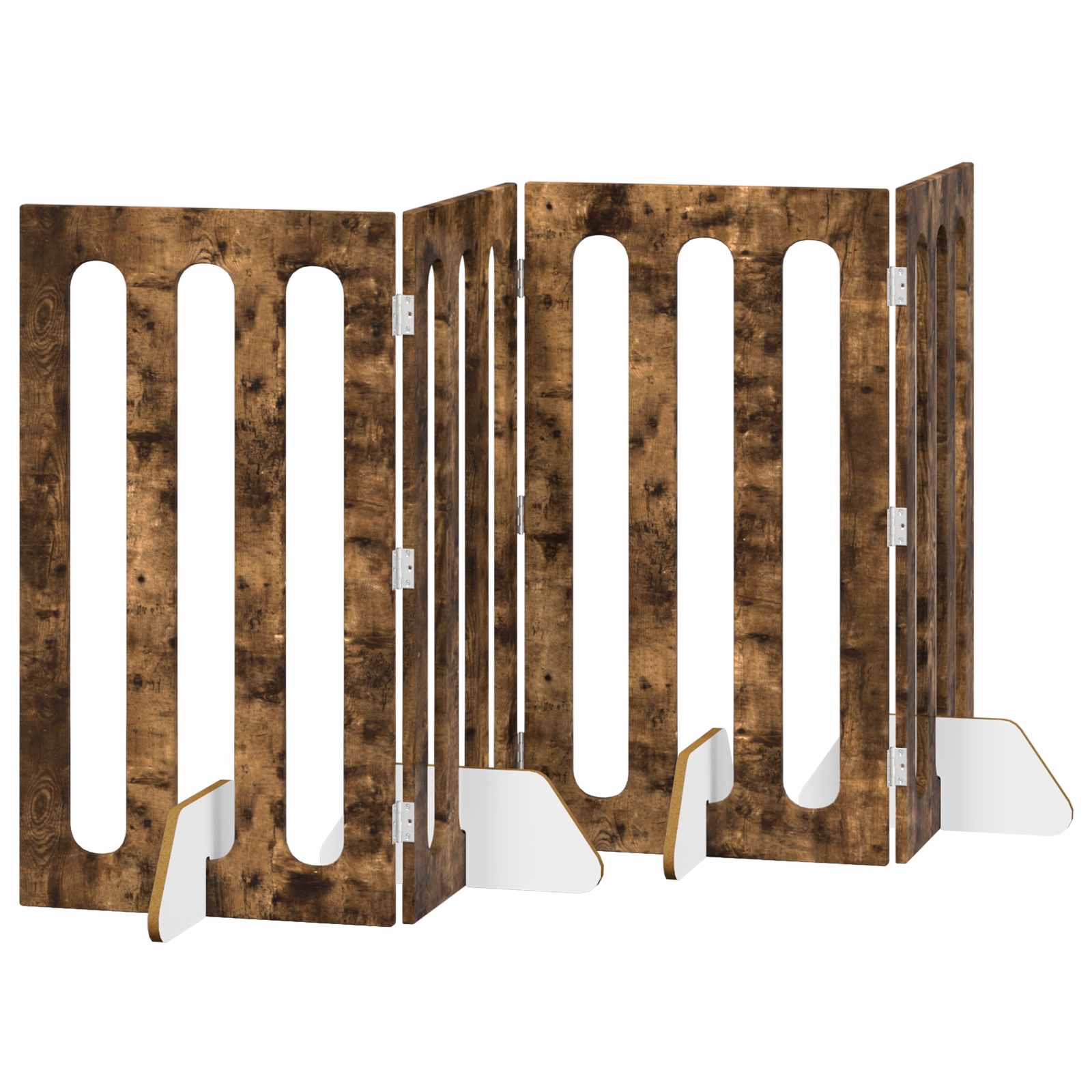 Faltbarer Haustierzaun 2 pcs Weiß 100,5 x 38 x 70 cm