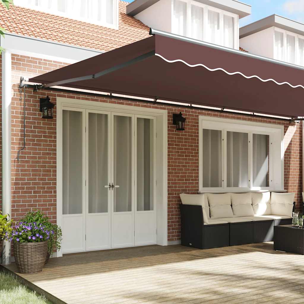Markise Automatisch Einziehbar 350x250 cm Creme