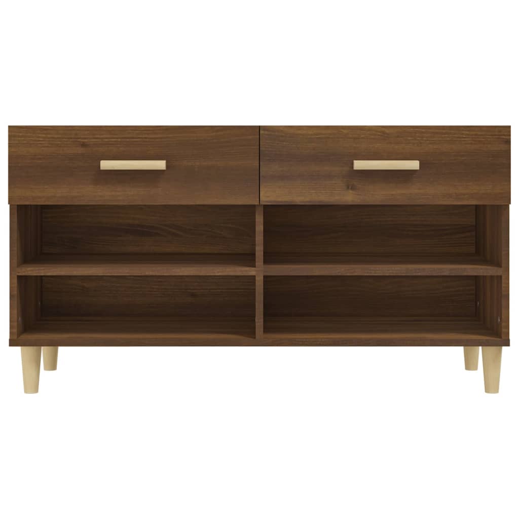 Schuhschrank Weiß 102x35x55 cm Holzwerkstoff