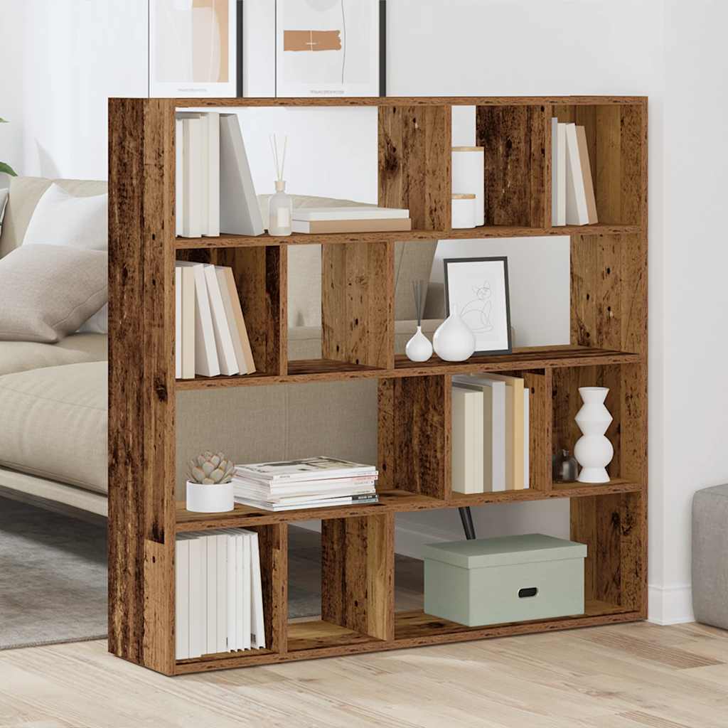 Bücherregal/Raumteiler Weiß 105x24x102 cm