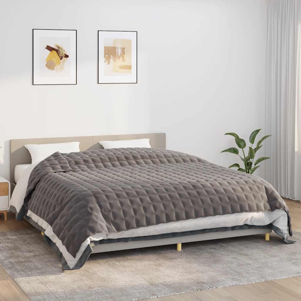 Gewichtsdecke Grau 122x183 cm 5 kg Stoff