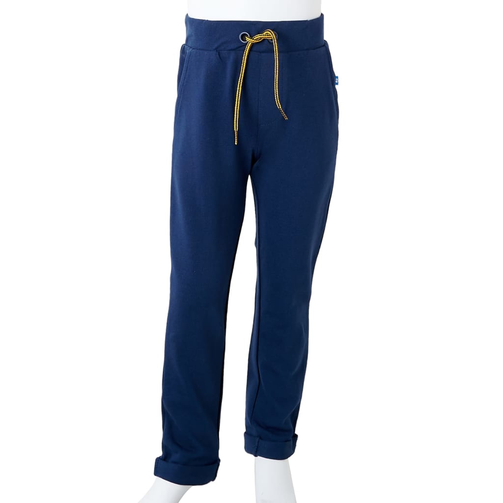 Kinderhose mit Kordelzug Marineblau 128