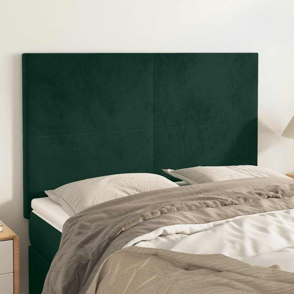 Kopfteil Hellgrau 80x5x118/128 cm Samt
