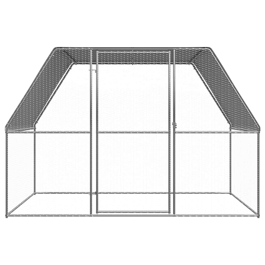 Outdoor-Hühnerkäfig 2x2x2 m Verzinkter Stahl