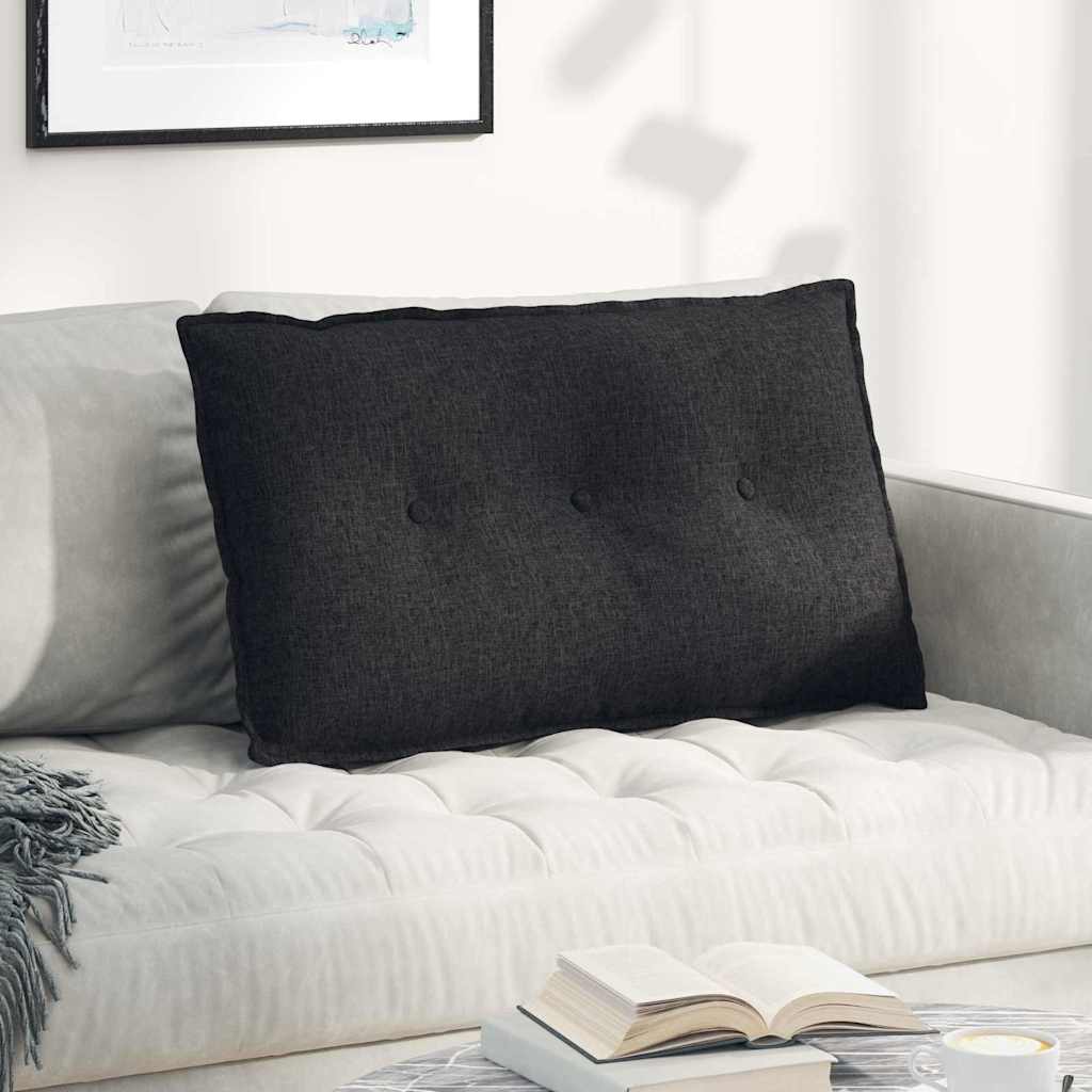 Rückenkissen Hellgrau 50 x 19 x 45 cm Stoff