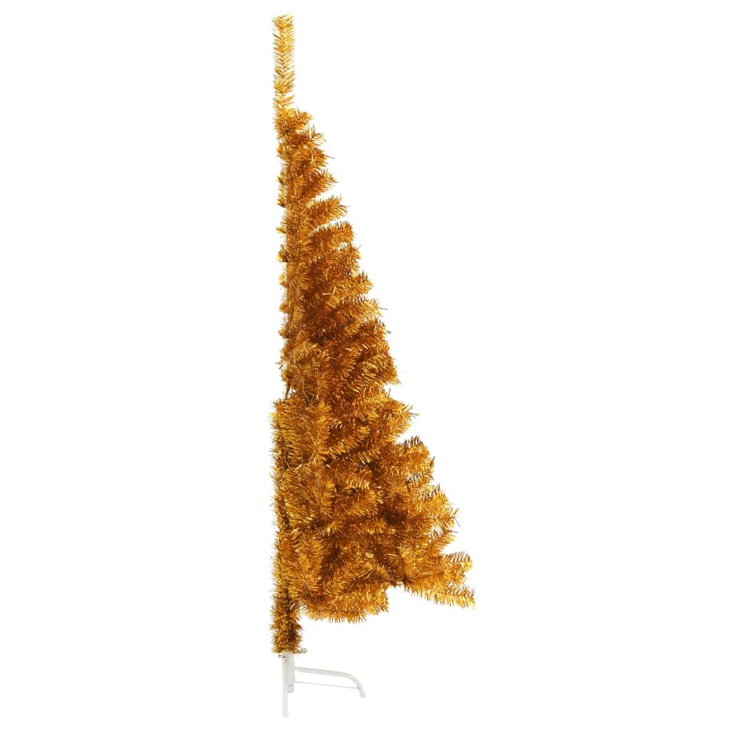 Künstlicher Halb-Weihnachtsbaum mit Ständer Grün 150 cm PVC