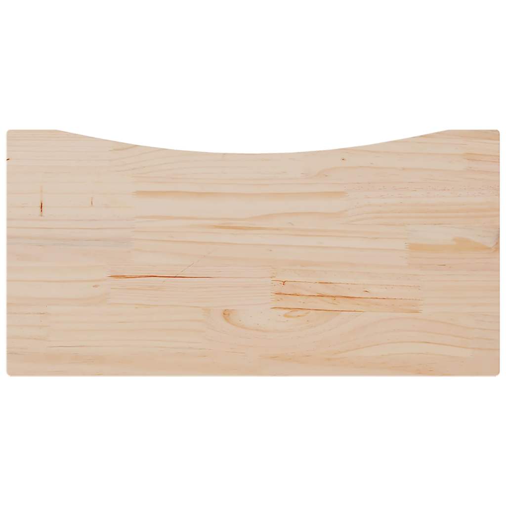 Schreibtischplatte 80x40x2,5 cm Massivholz Kiefer