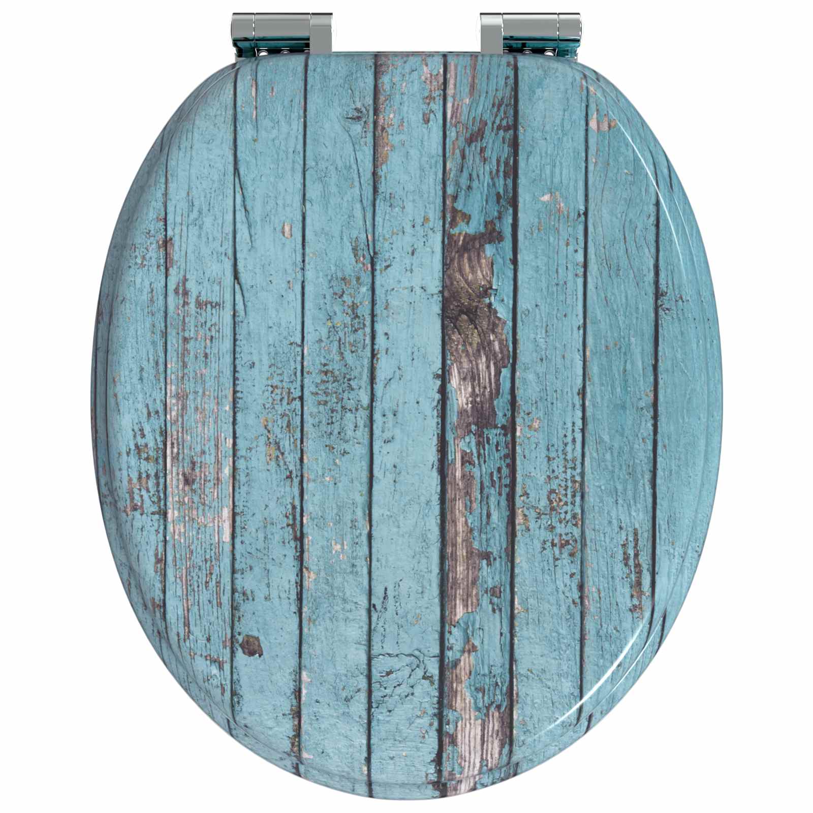 Toilettensitz MDF Deckel Schlichtes Design Weiß