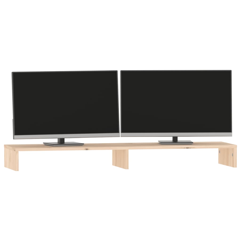 Monitorständer 50x27x10 cm Massivholz Kiefer