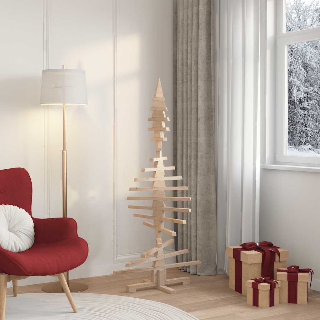 Weihnachtsbaum Holz zum Schmücken 60 cm Massivholz Kiefer