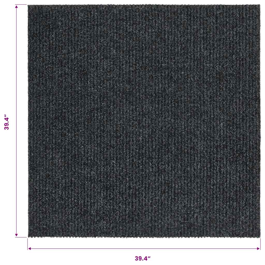 Teppichläufer Grau 80 x 150 cm Stoff