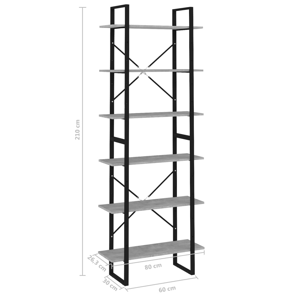 Bücherregal Weiß 80x30x105 cm Holzwerkstoff