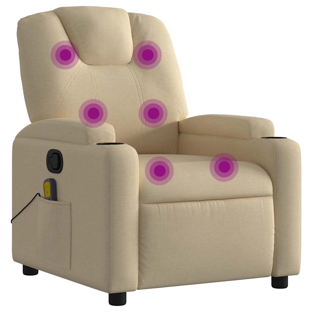 Relaxsessel Elektrisch Hellgrau Stoff