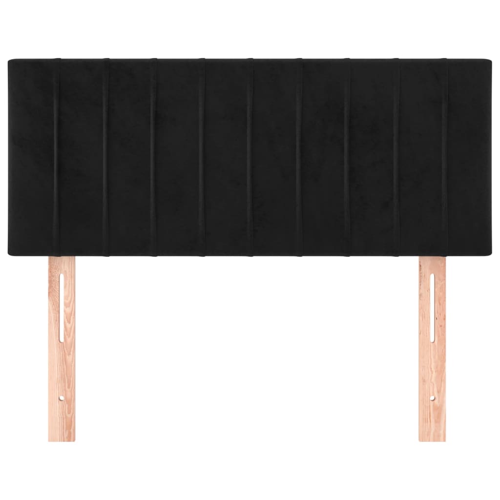 Kopfteil Hellgrau 80x5x118/128 cm Samt