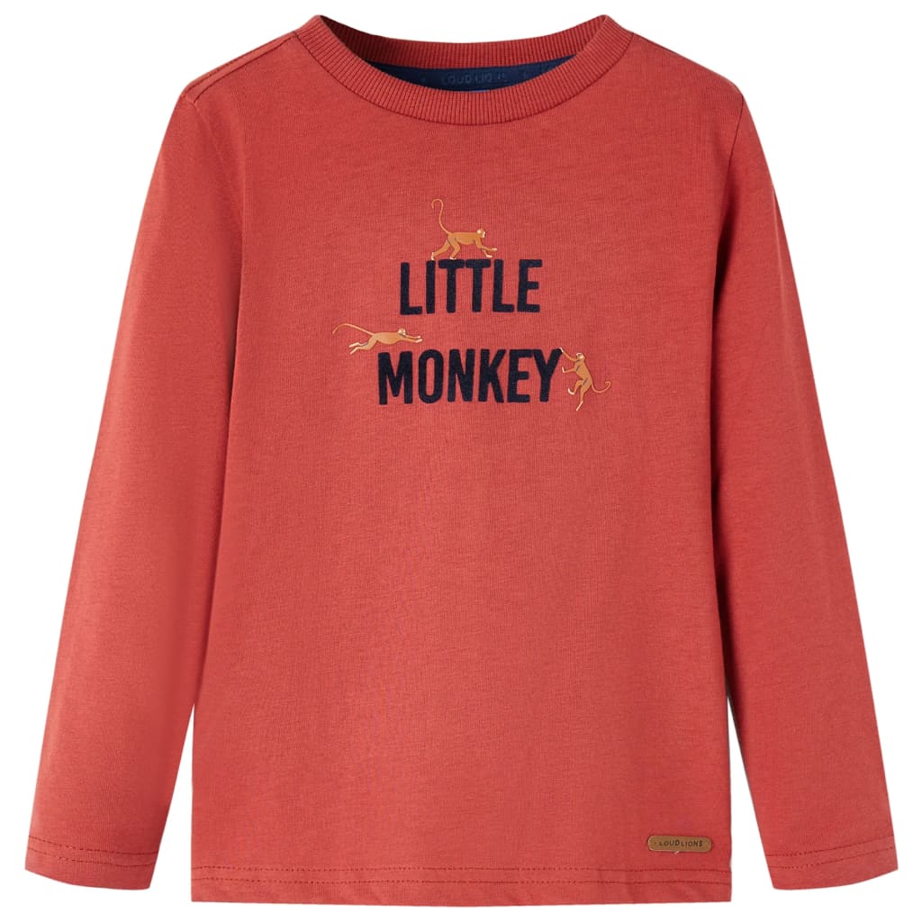 Kinder-Langarmshirt Marineblau 92