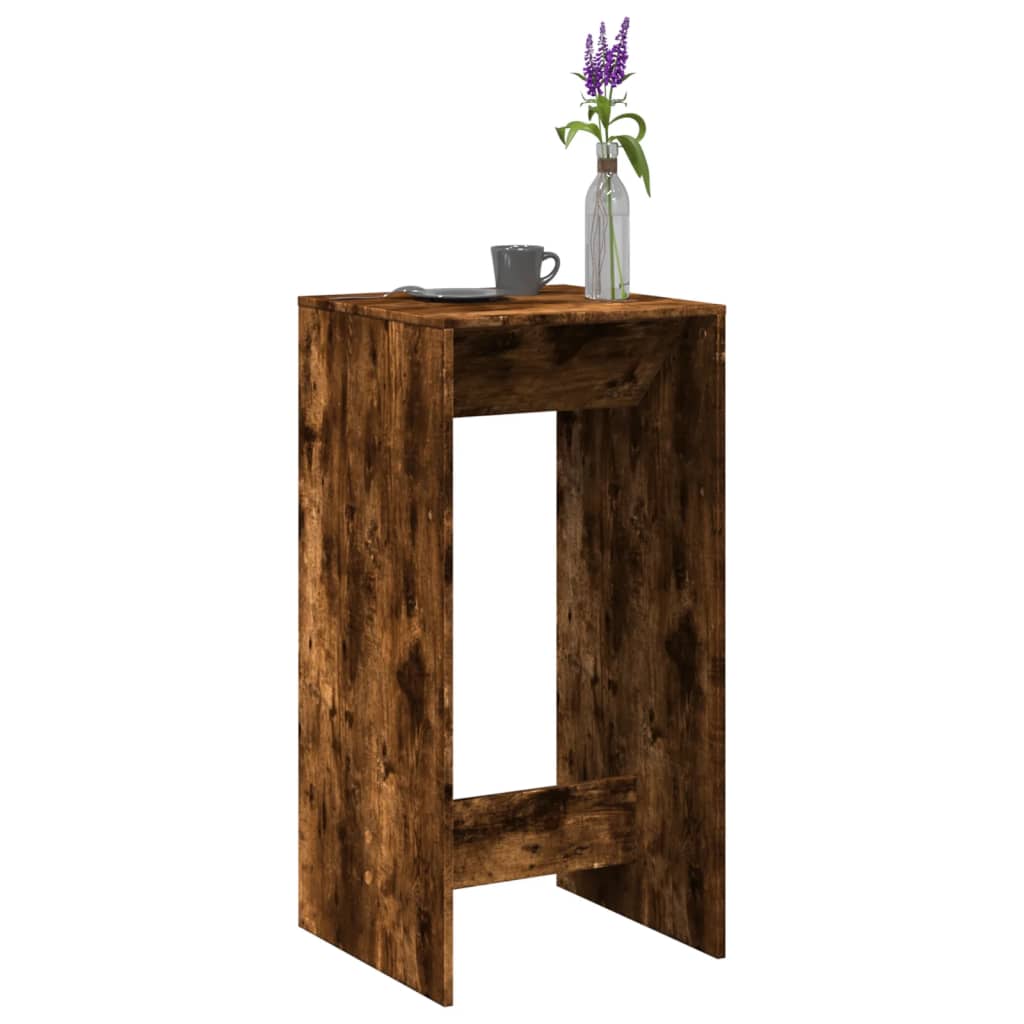 Bartisch Schwarz Eichen-Optik 102 x 50 x 103,5 cm Holzwerkstoff