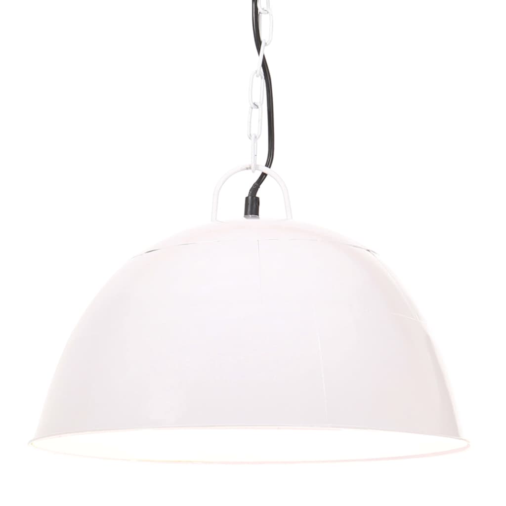 Hängelampe Vintage Industriestil 25 W Silbern Rund 31 cm E27