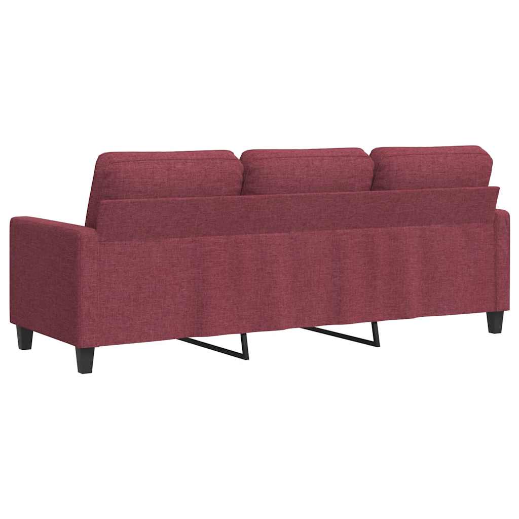 3-Sitzer-Sofa Hellgrau 180 cm Stoff
