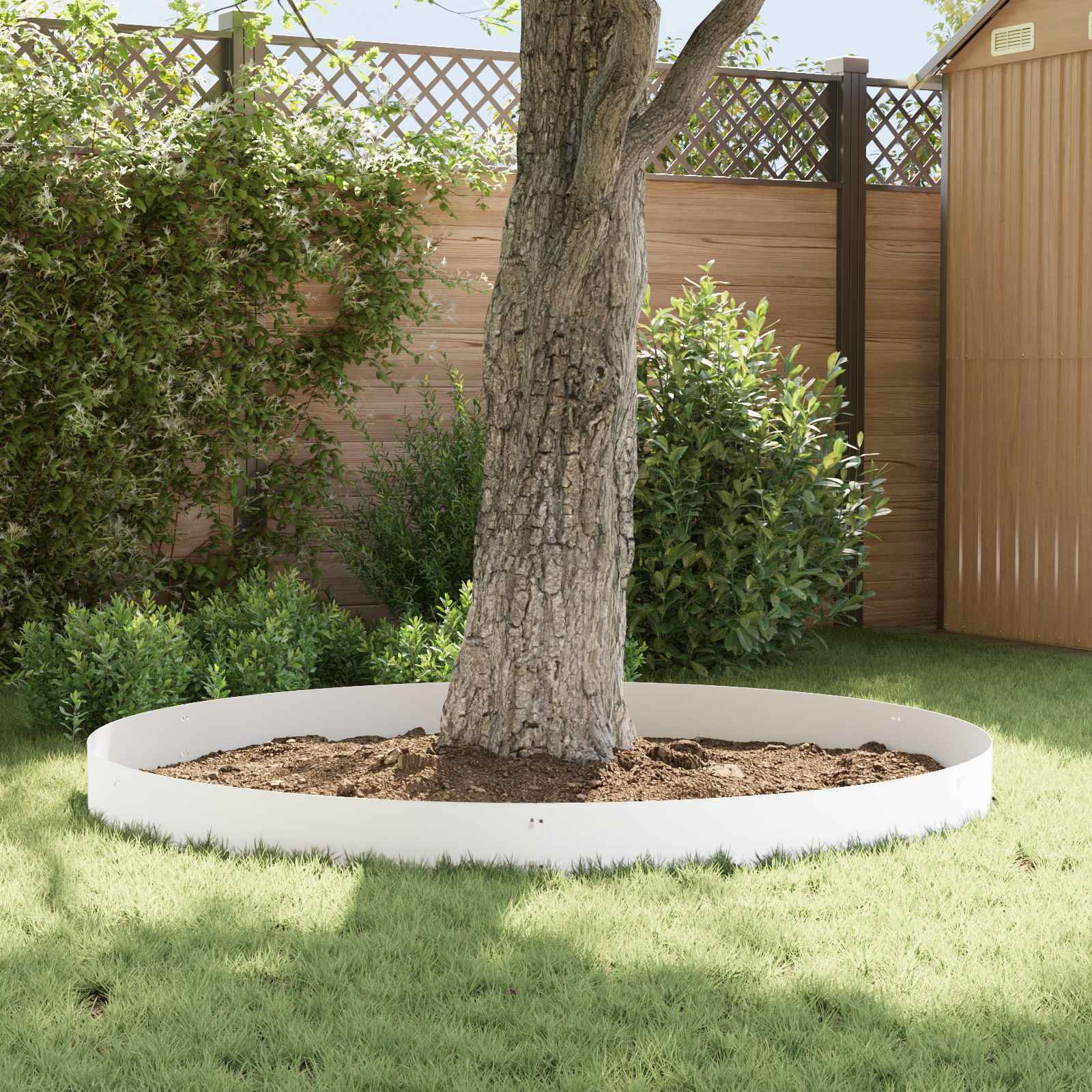 Raseneinfassung 10 pcs Länge Höhe 103 x 15 cm Stahl Schwarz