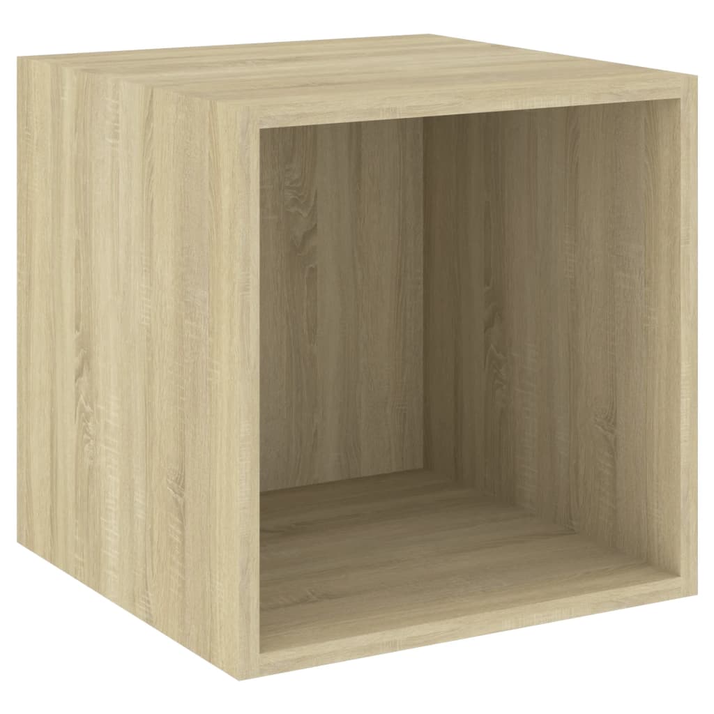 3-tlg. TV-Schrank-Set Grau Holzwerkstoff