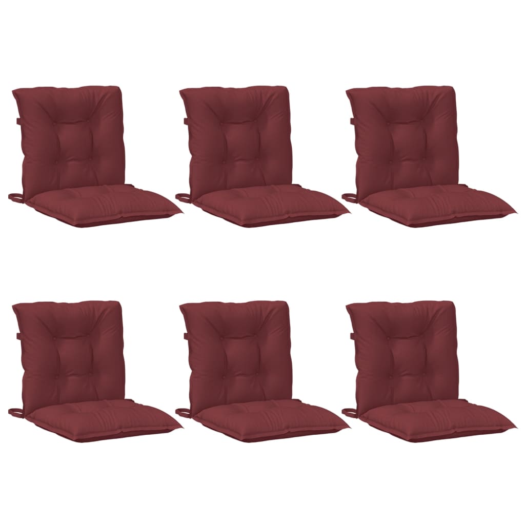 Niedriglehner-Auflagen 2 Stk Melange Anthrazit 100x50x7cm Stoff