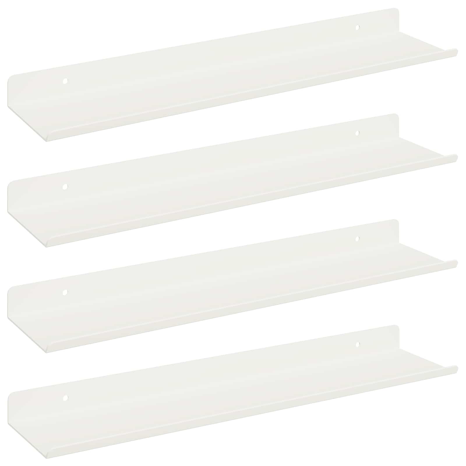 Schwebendes Regal 3 pcs Schwarz 40 x 9 x 2,5 cm Stahl