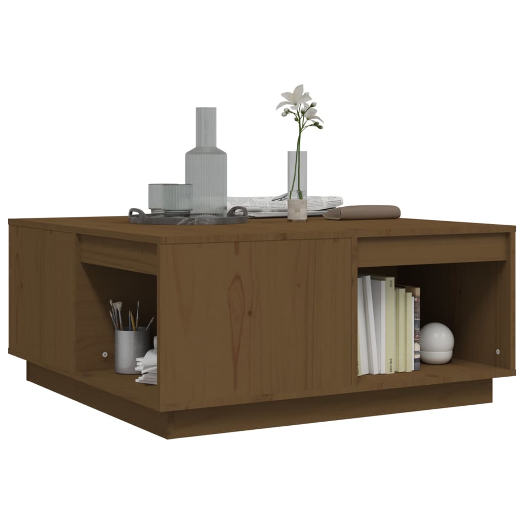 Couchtisch 100x101x40,5 cm Massivholz Kiefer